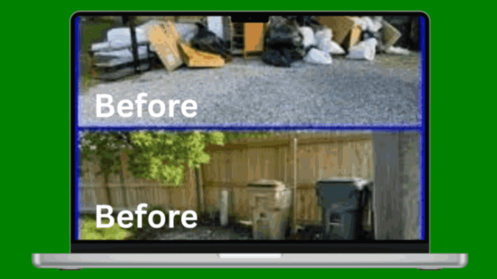 junk removal before and after 1